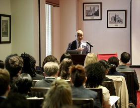 Justice Lab Director Bruce Western shared opening remarks. Justice Lab Director Bruce Western shared opening remarks.