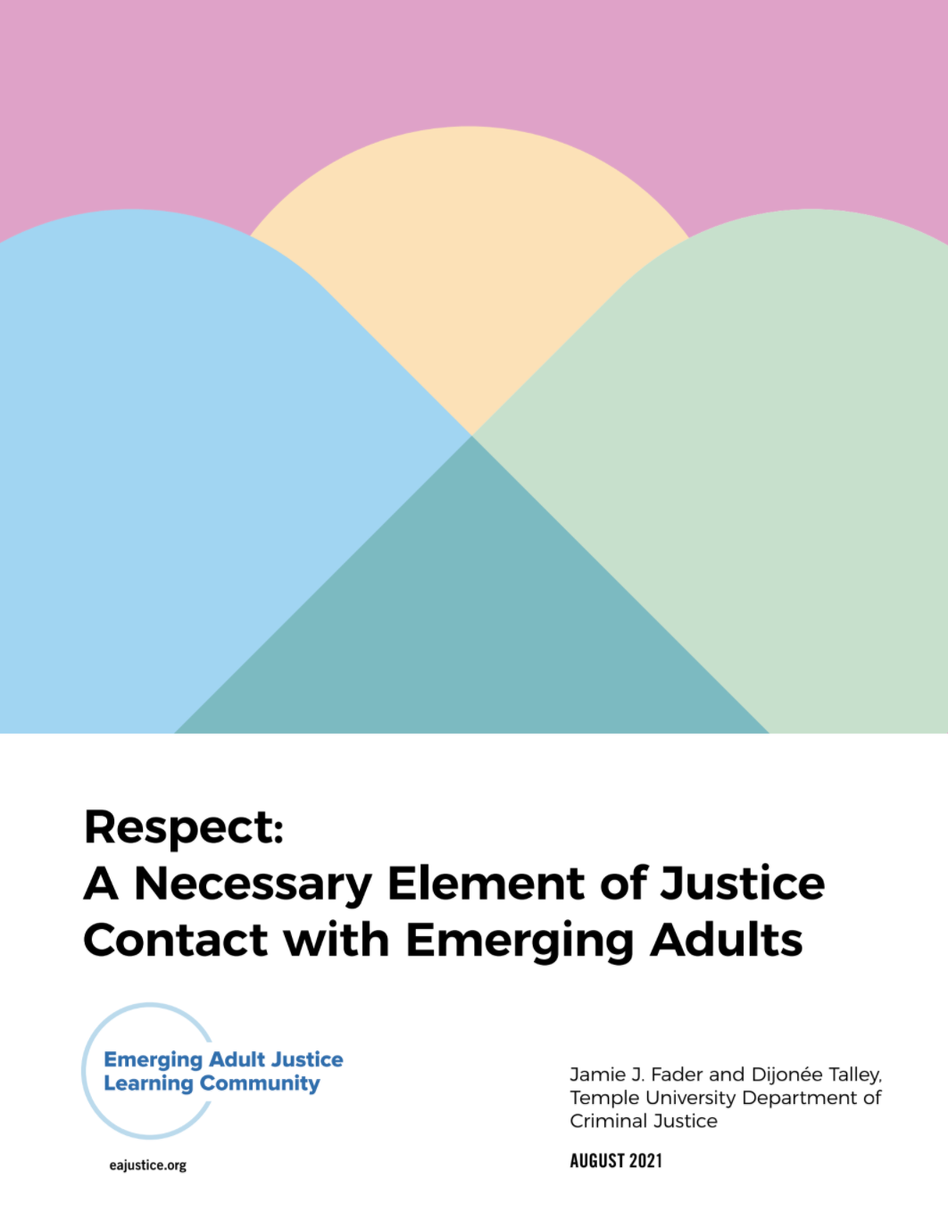 Respect Brief Cover Art: A Necessary Element of Justice Contact with Emerging Adults