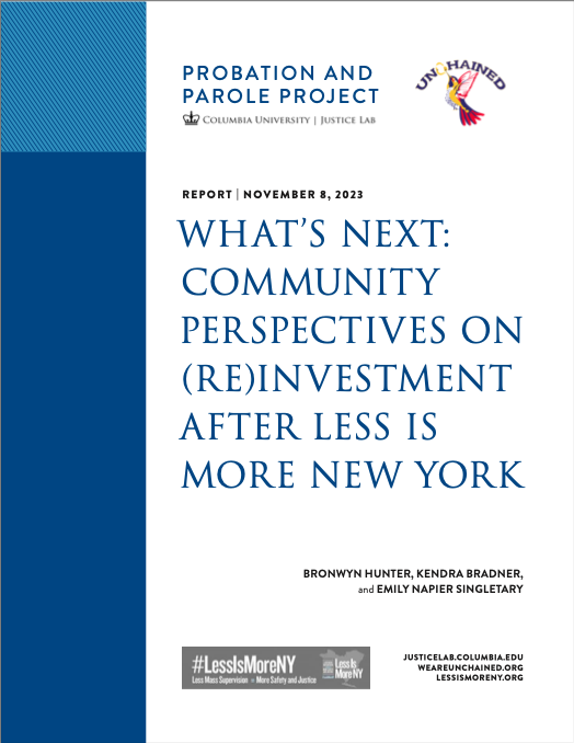 What's Next: Community Perspectives on Re(In)vestment After Less Is More New York