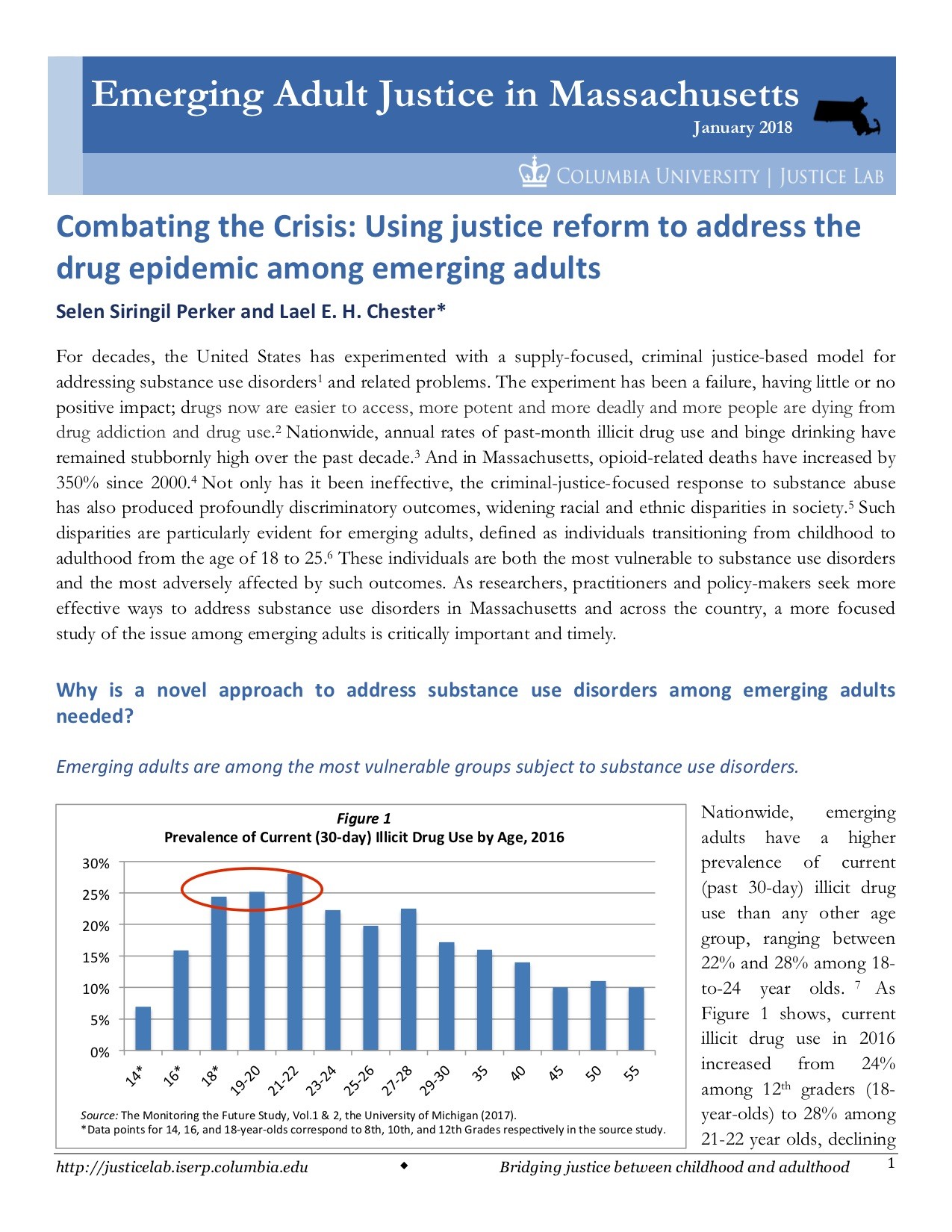 Combating the Crisis: Using justice reform to address the drug epidemic among emerging adults
