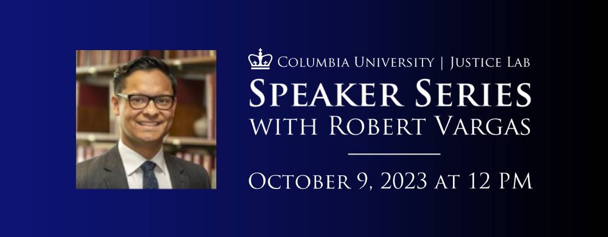 Speaker Series with Robert Vargas
