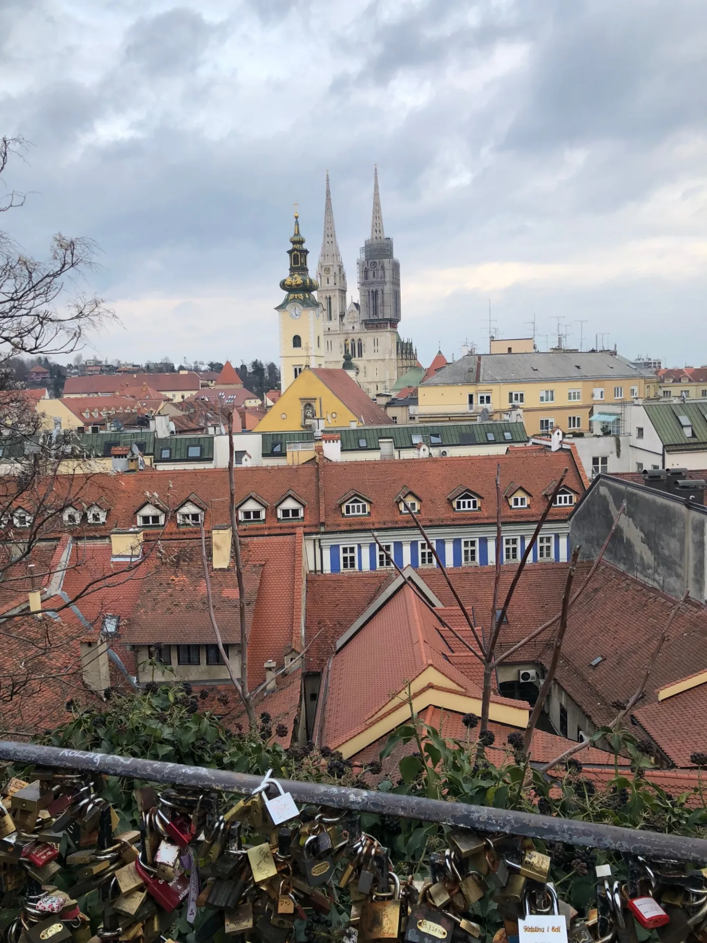 View of the city of Zagreb